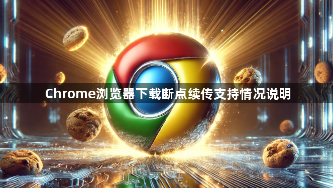 Chrome浏览器下载断点续传支持情况说明1