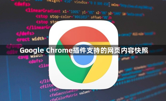 Google Chrome插件支持的网页内容快照1