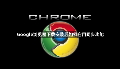 Google浏览器下载安装后如何启用同步功能1