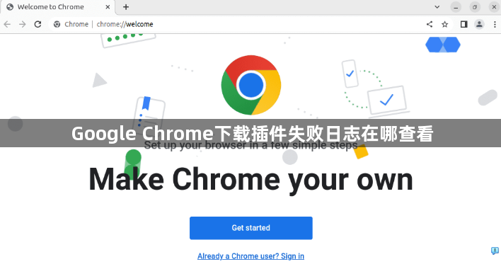 Google Chrome下载插件失败日志在哪查看1
