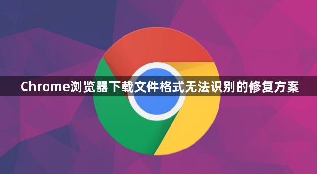Chrome浏览器下载文件格式无法识别的修复方案1