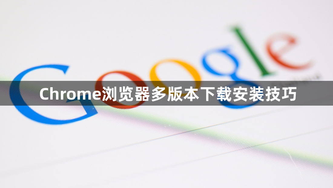 Chrome浏览器多版本下载安装技巧1