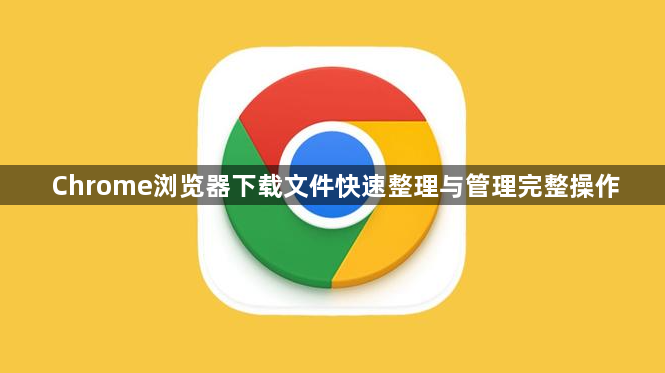 Chrome浏览器下载文件快速整理与管理完整操作1