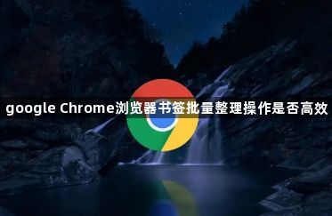 google Chrome浏览器书签批量整理操作是否高效1