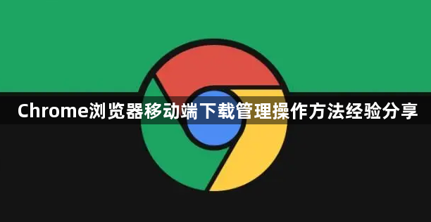 Chrome浏览器移动端下载管理操作方法经验分享1