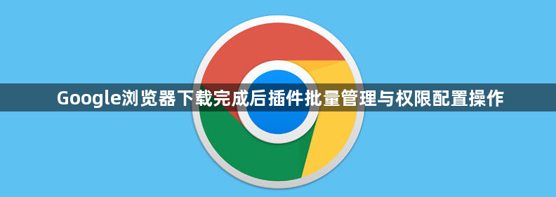 Google浏览器下载完成后插件批量管理与权限配置操作1