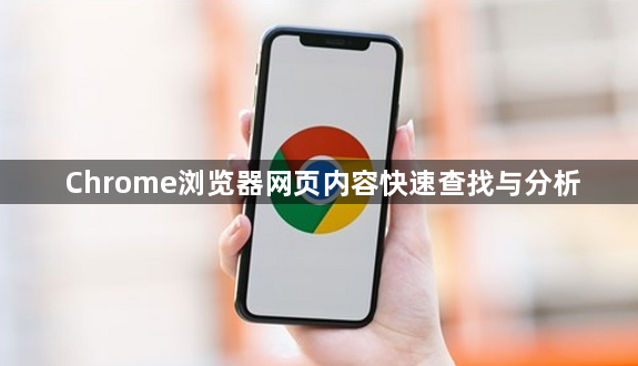 Chrome浏览器网页内容快速查找与分析1