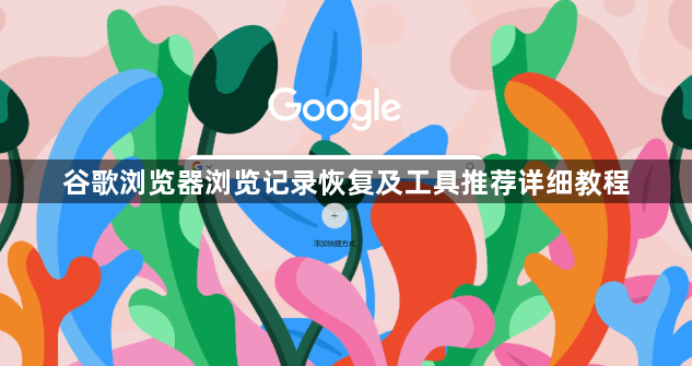 谷歌浏览器浏览记录恢复及工具推荐详细教程1