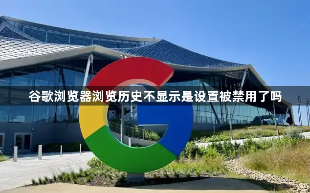 谷歌浏览器浏览历史不显示是设置被禁用了吗1