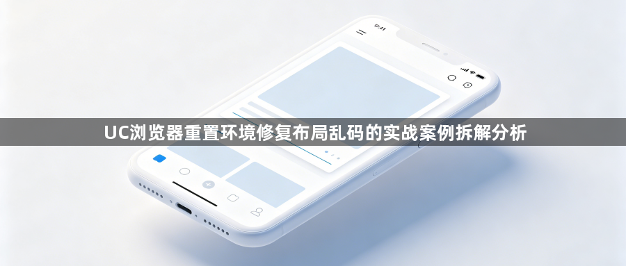 UC浏览器重置环境修复布局乱码的实战案例拆解分析1