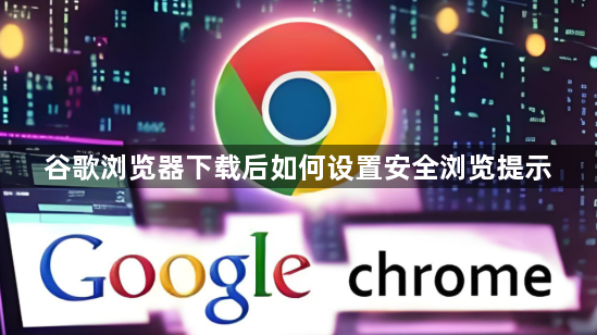 谷歌浏览器下载后如何设置安全浏览提示1