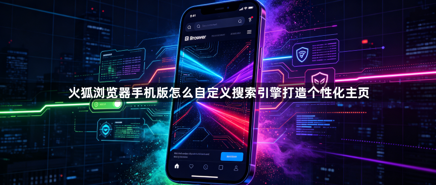 火狐浏览器手机版怎么自定义搜索引擎打造个性化主页1