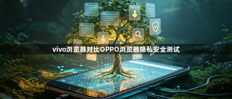 vivo浏览器对比OPPO浏览器隐私安全测试1