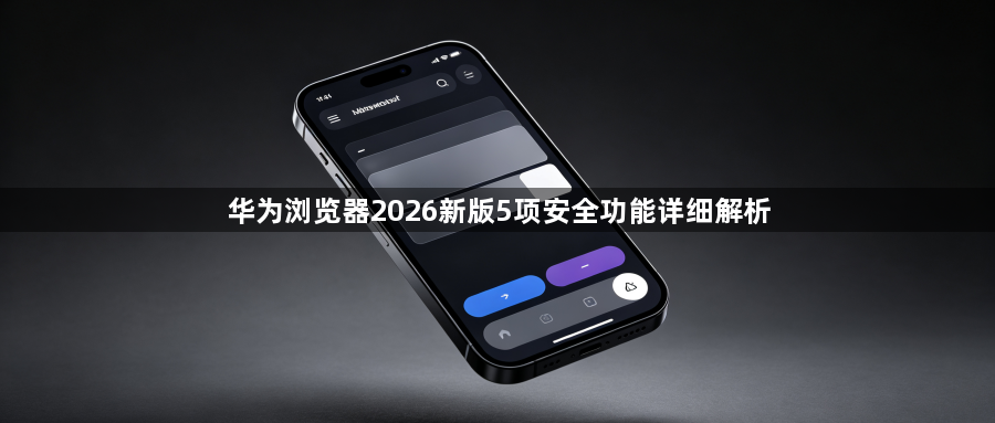 华为浏览器2026新版5项安全功能详细解析1