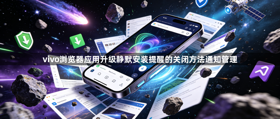 vivo浏览器应用升级静默安装提醒的关闭方法通知管理1