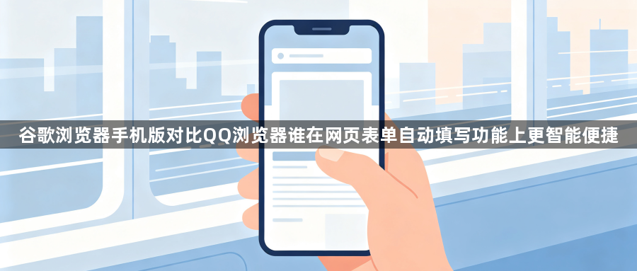 谷歌浏览器手机版对比QQ浏览器谁在网页表单自动填写功能上更智能便捷1