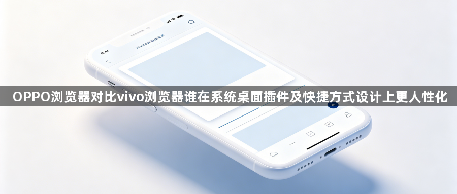 OPPO浏览器对比vivo浏览器谁在系统桌面插件及快捷方式设计上更人性化1