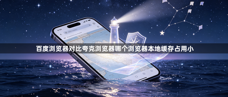 百度浏览器对比夸克浏览器哪个浏览器本地缓存占用小1