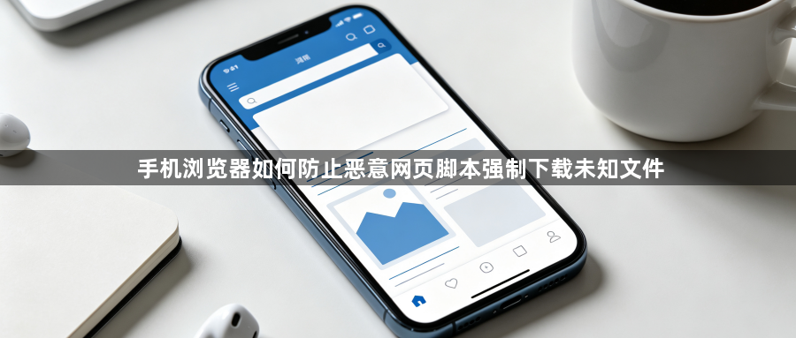 手机浏览器如何防止恶意网页脚本强制下载未知文件1