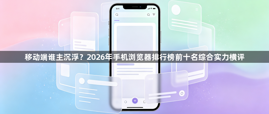 移动端谁主沉浮?2026年手机浏览器排行榜前十名综合实力横评1