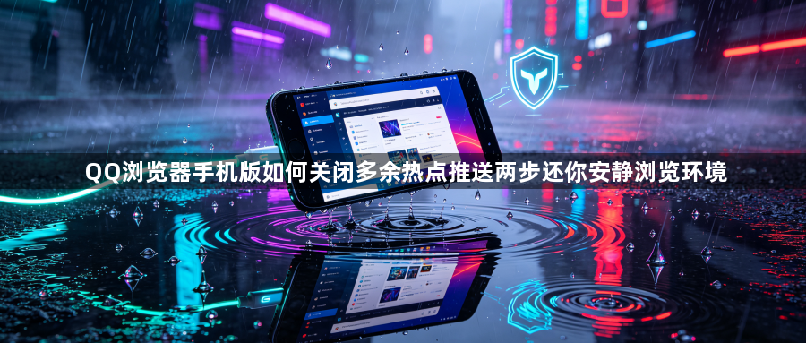 QQ浏览器手机版如何关闭多余热点推送两步还你安静浏览环境1