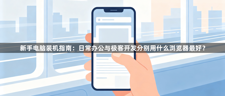 新手电脑装机指南：日常办公与极客开发分别用什么浏览器最好？1