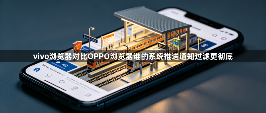 vivo浏览器对比OPPO浏览器谁的系统推送通知过滤更彻底1