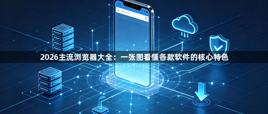2026主流浏览器大全:一张图看懂各款软件的核心特色1