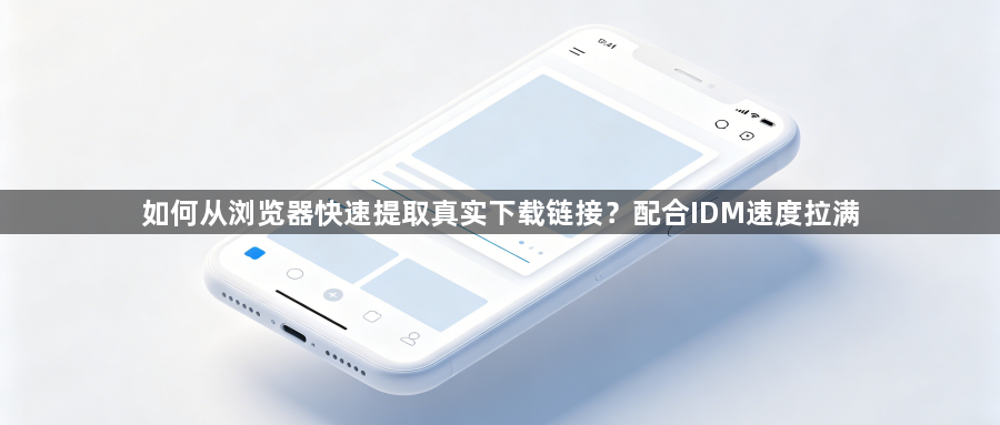 如何从浏览器快速提取真实下载链接？配合IDM速度拉满1