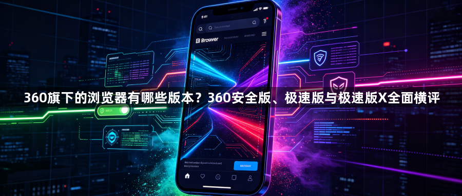 360旗下的浏览器有哪些版本?360安全版、极速版与极速版X全面横评1