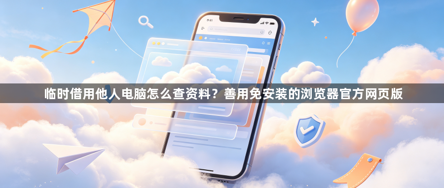 临时借用他人电脑怎么查资料？善用免安装的浏览器官方网页版1