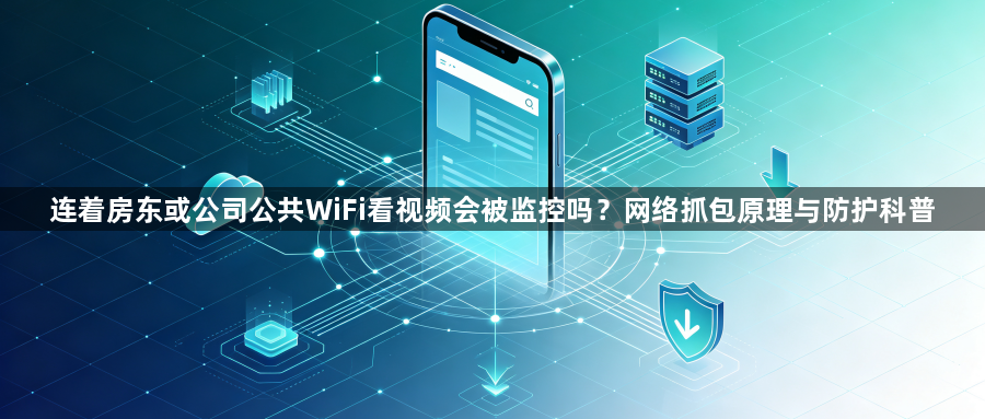 连着房东或公司公共WiFi看视频会被监控吗?网络抓包原理与防护科普1