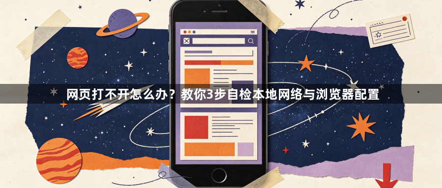 网页打不开怎么办？教你3步自检本地网络与浏览器配置1