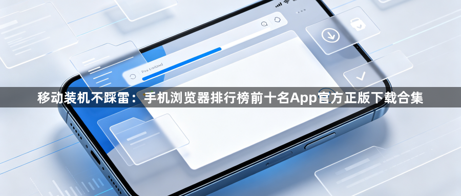 移动装机不踩雷:手机浏览器排行榜前十名App官方正版下载合集1
