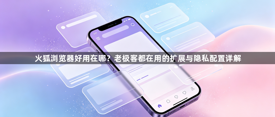 火狐浏览器好用在哪?老极客都在用的扩展与隐私配置详解1
