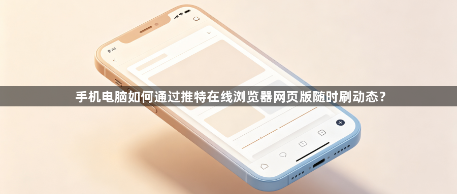 手机电脑如何通过推特在线浏览器网页版随时刷动态？1